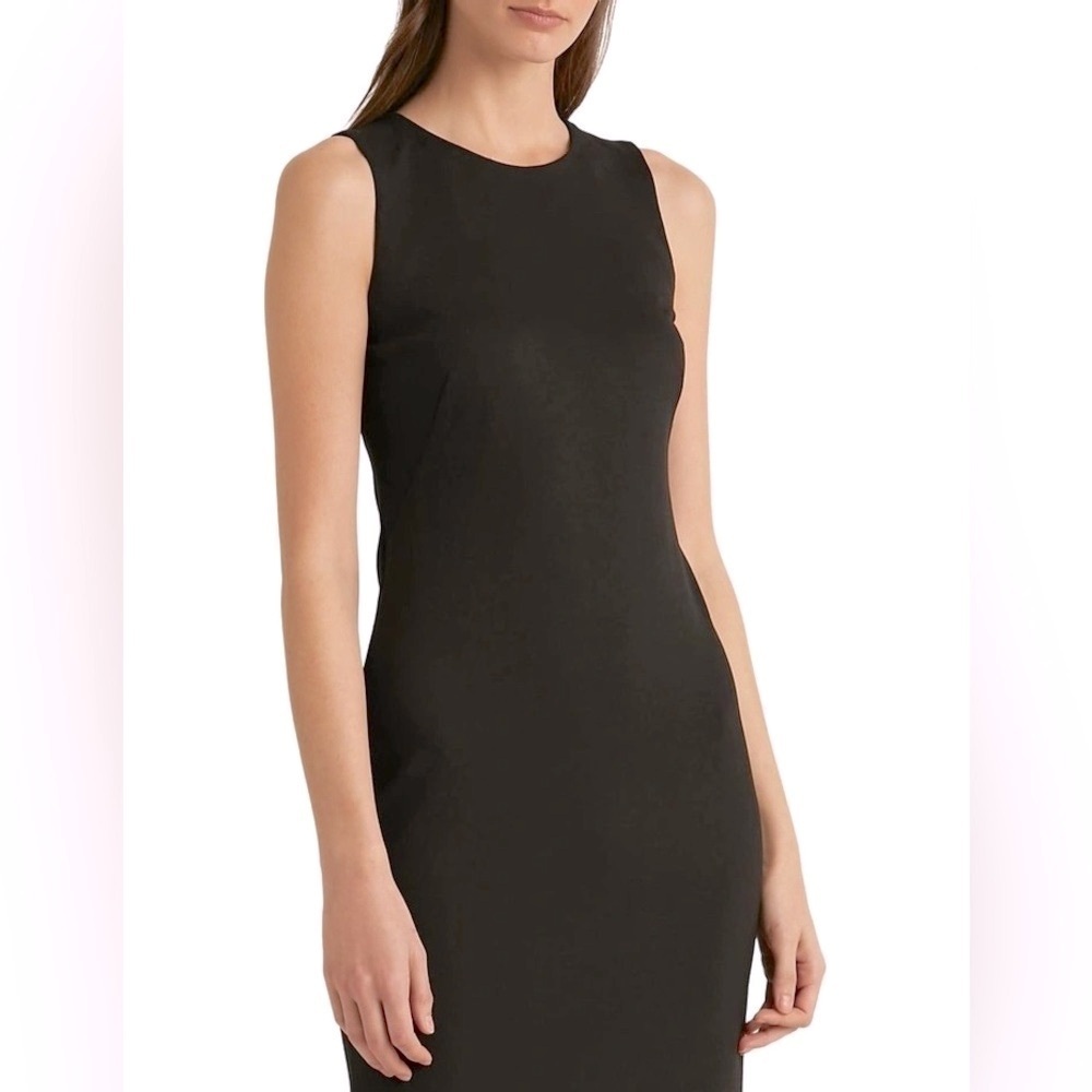 Lrl Classic Sheath Dress In Black